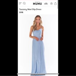 Show Me Your Mumu Light Blue Tuscany Maci Slip Dress